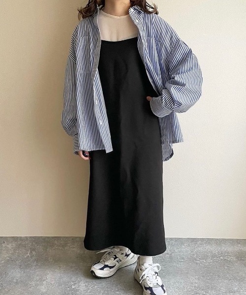 DuKKah（デュカ）の「Dukkah/【低身長向け】スリットキャミワンピース（ワンピース・レディース・マスタード/ブラック/アニマル・XS）」の3枚目の写真