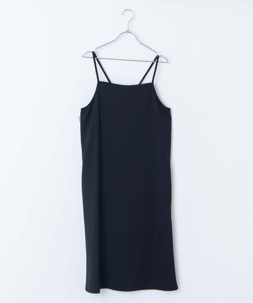 DuKKah（デュカ）の「Dukkah/【低身長向け】スリットキャミワンピース（ワンピース・レディース・マスタード/ブラック/アニマル・XS）」の9枚目の写真