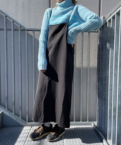 DuKKah（デュカ）の「Dukkah/【低身長向け】スリットキャミワンピース（ワンピース・レディース・マスタード/ブラック/アニマル・XS）」の16枚目の写真