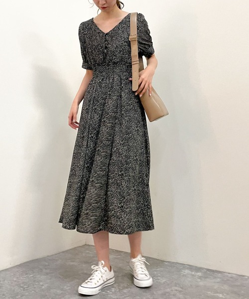 セール】花柄プリーツワンピース（ワンピース）｜archives（アルシーヴ