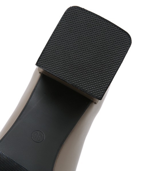 Futier land（フューティアランド）の「Vカットスクエアブーティー（ブーツ・レディース・アイボリー/ブラック/モカ・36/37/38/39/40）」の11枚目の写真