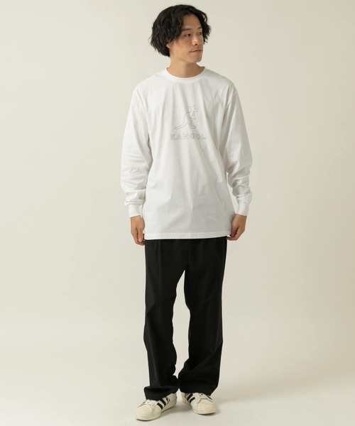 ITEMS URBANRESEARCH（アイテムズ アーバンリサーチ）の「KANGOL　ロゴプリント長袖Tシャツ B（Tシャツ/カットソー・メンズ・ブラック/ホワイト/パープル・LARGE/SMALL/MEDIUM）」の13枚目の写真