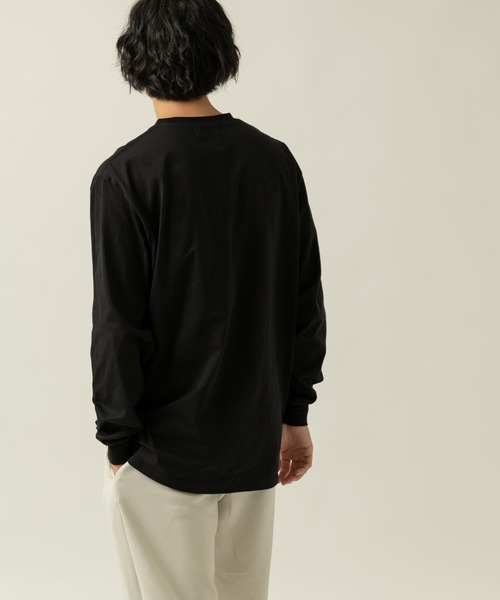 ITEMS URBANRESEARCH（アイテムズ アーバンリサーチ）の「KANGOL　ロゴプリント長袖Tシャツ B（Tシャツ/カットソー・メンズ・ブラック/ホワイト/パープル・LARGE/SMALL/MEDIUM）」の11枚目の写真