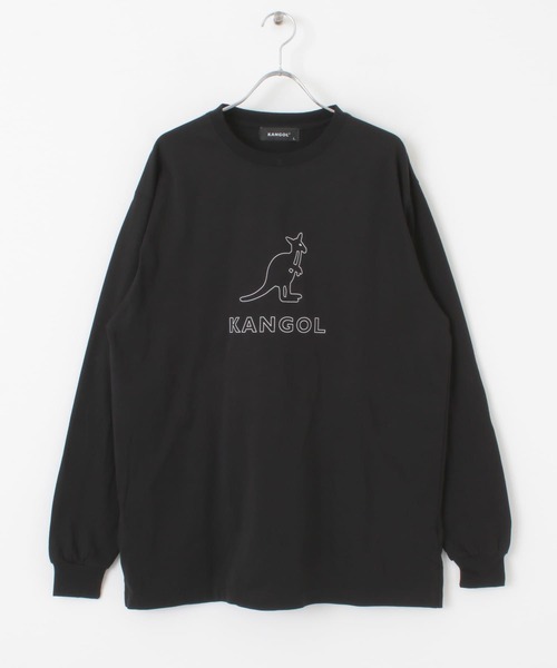 ITEMS URBANRESEARCH（アイテムズ アーバンリサーチ）の「KANGOL　ロゴプリント長袖Tシャツ B（Tシャツ/カットソー・メンズ・ブラック/ホワイト/パープル・LARGE/SMALL/MEDIUM）」の9枚目の写真