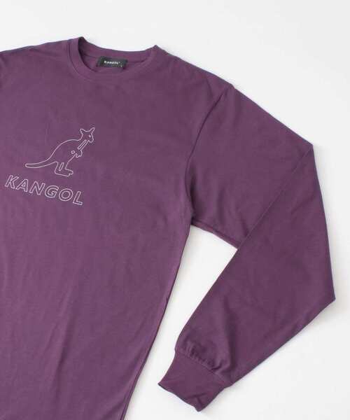 ITEMS URBANRESEARCH（アイテムズ アーバンリサーチ）の「KANGOL　ロゴプリント長袖Tシャツ B（Tシャツ/カットソー・メンズ・ブラック/ホワイト/パープル・LARGE/SMALL/MEDIUM）」の16枚目の写真