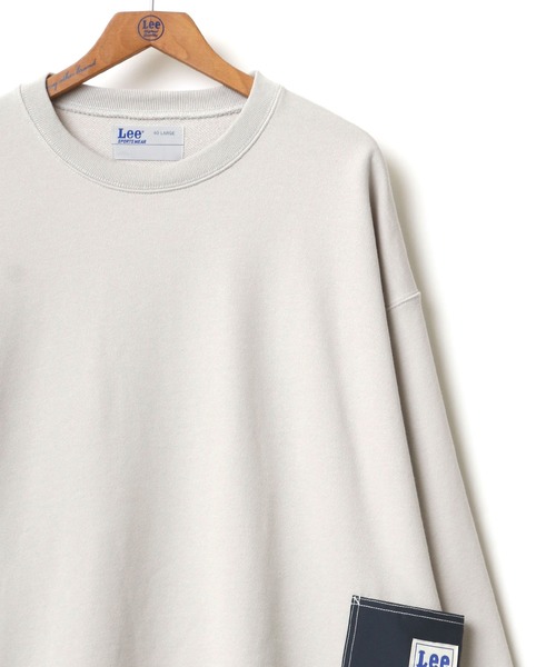 Lee(リー)の「Lee/リー ビッグシルエット サイドポケット スウェット トレーナー(スウェット・メンズ・グレー/ブラック/ベージュ・S/M/L/XL)」の5枚目の写真