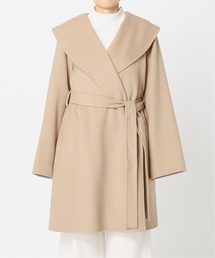 極美品✨NOBLE リバーオーバーカラーミディコート　ブラウン　サイズ36 極美品✨NOBLE リバーオーバーカラーミディコート ブラウン