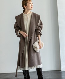 W/Nリバーオーバーカラーミディコート◇を使った人気ファッション