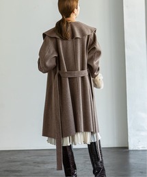 W/Nリバーオーバーカラーミディコート◇を使った人気ファッション