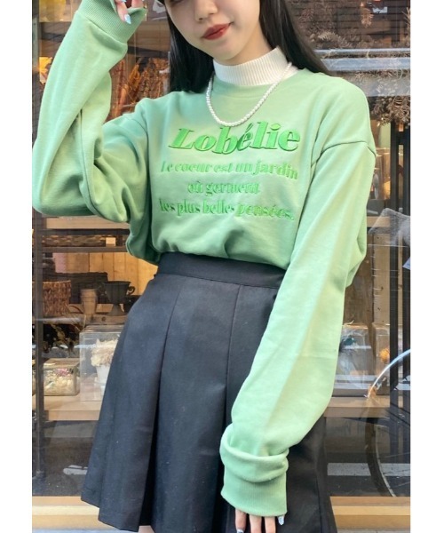 WC(ダブル シー)の「ロゴ刺繍スウェット(スウェット・レディース・ブラック/ピンク/グリーン系その他/ホワイト×ブラック/グリーン系その他2/ライトパープル・FREE)」の4枚目の写真