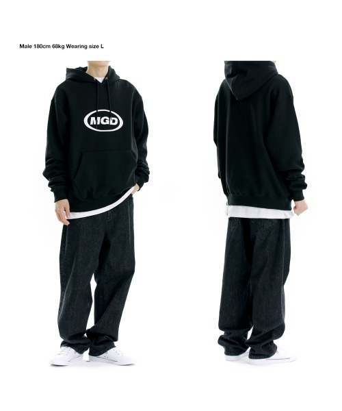 ★韓国人気★MAHAGRID★OVAL LOGO SWEATSHIRT mahagrid/マハグリッド』OVAL LOGO HOODIE/オーバルロゴ