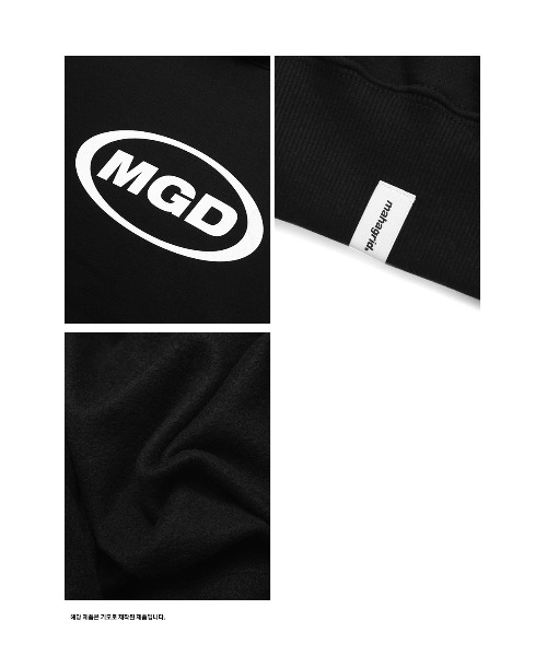 MAHAGRID(マハグリッド)の「A'GEM/9 × .kom『mahagrid/マハグリッド』MGD OVAL LOGO HOODIE/オーバルロゴ プルオーバーパーカー(パーカー・メンズ・ブラック/ネイビー/アイボリー/グレー・M/L)」の20枚目の写真