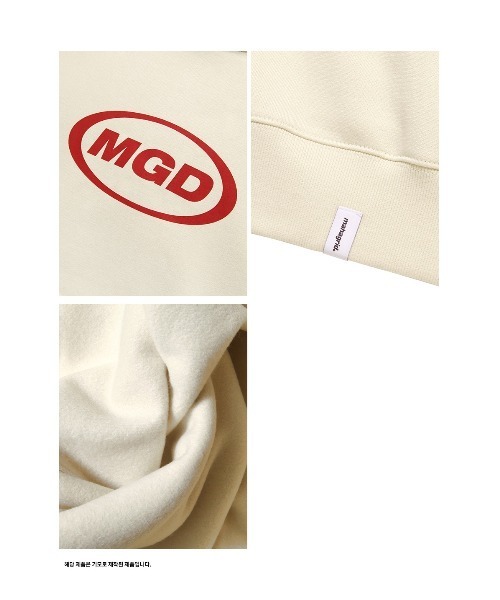 MAHAGRID(マハグリッド)の「A'GEM/9 × .kom『mahagrid/マハグリッド』MGD OVAL LOGO HOODIE/オーバルロゴ プルオーバーパーカー(パーカー・メンズ・ブラック/ネイビー/アイボリー/グレー・M/L)」の17枚目の写真