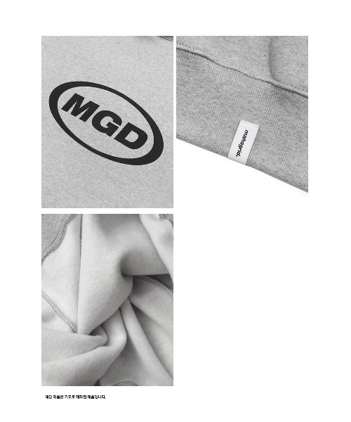 MAHAGRID(マハグリッド)の「A'GEM/9 × .kom『mahagrid/マハグリッド』MGD OVAL LOGO HOODIE/オーバルロゴ プルオーバーパーカー(パーカー・メンズ・ブラック/ネイビー/アイボリー/グレー・M/L)」の11枚目の写真