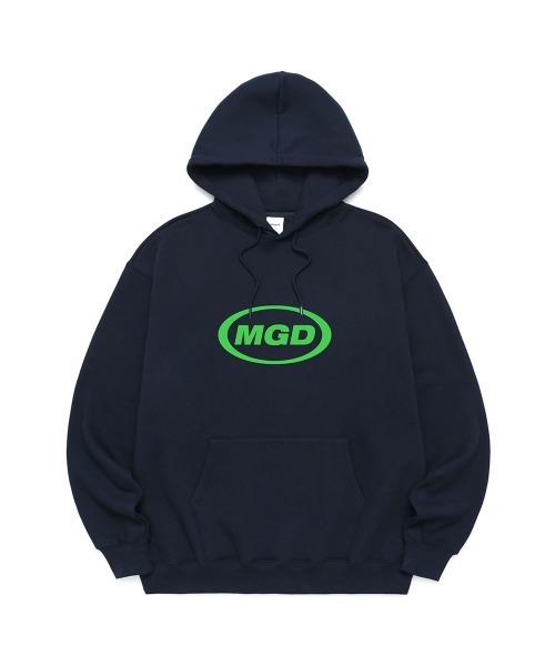 MAHAGRID(マハグリッド)の「A'GEM/9 × .kom『mahagrid/マハグリッド』MGD OVAL LOGO HOODIE/オーバルロゴ プルオーバーパーカー(パーカー・メンズ・ブラック/ネイビー/アイボリー/グレー・M/L)」の16枚目の写真