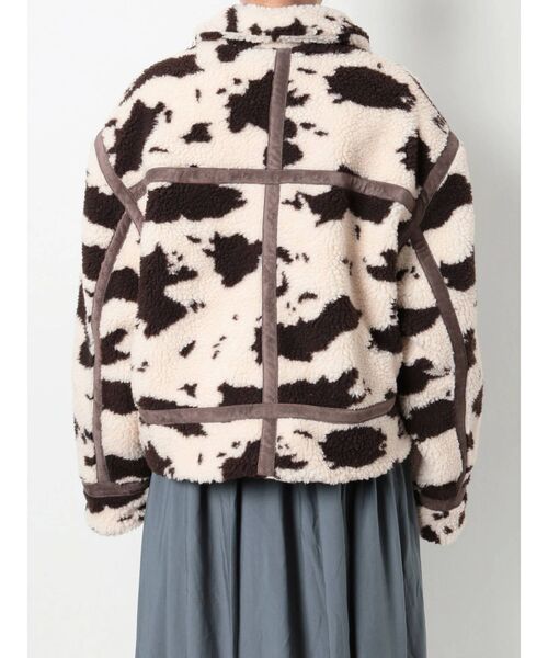 merry jenny（メリージェニー）の「cowボアジャケット（その他アウター・レディース・ブラック/ブラウン・FREE）」の4枚目の写真