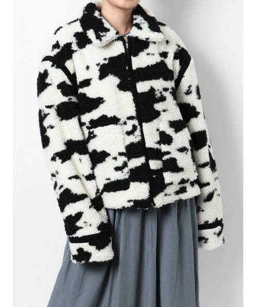 merry jenny（メリージェニー）の「cowボアジャケット（その他アウター・レディース・ブラック/ブラウン・FREE）」の5枚目の写真