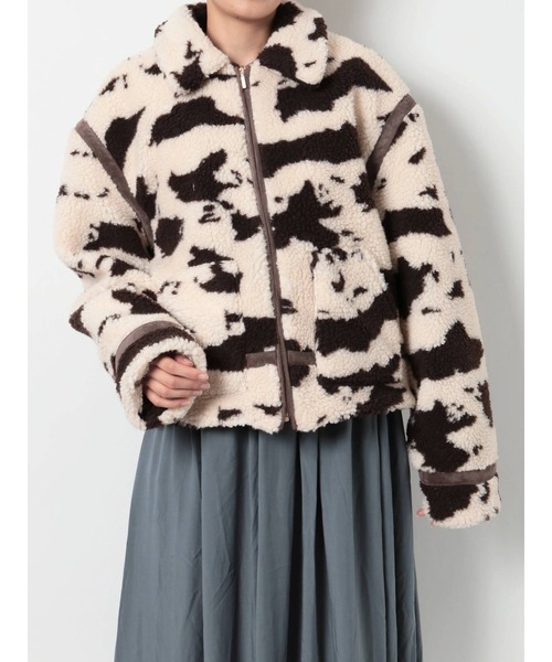 merry jenny（メリージェニー）の「cowボアジャケット（その他アウター・レディース・ブラック/ブラウン・FREE）」の10枚目の写真