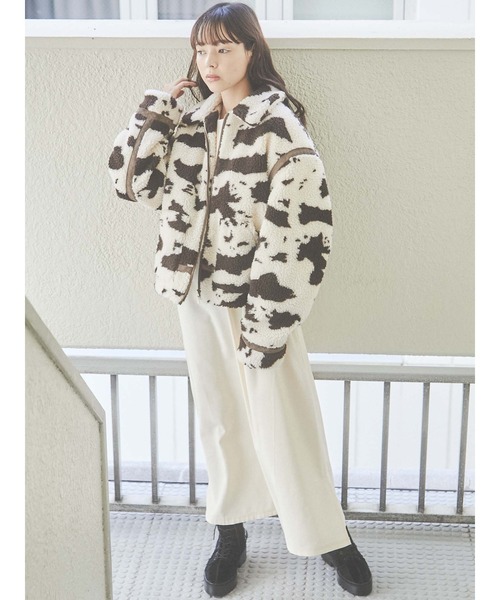 merry jenny（メリージェニー）の「cowボアジャケット（その他アウター・レディース・ブラック/ブラウン・FREE）」の6枚目の写真