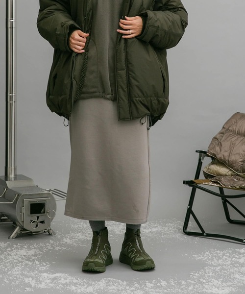 EKAL（エカル）の「EKAL　レイクショアスウェットスカート（スカート・レディース・ベージュ/カーキ・FREE）」の19枚目の写真