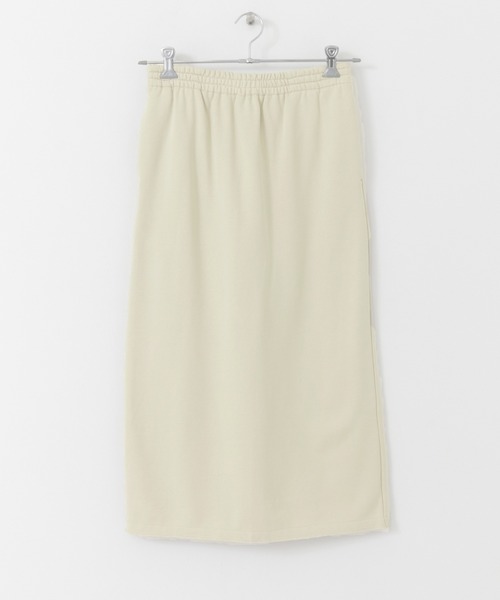 EKAL（エカル）の「EKAL　レイクショアスウェットスカート（スカート・レディース・ベージュ/カーキ・FREE）」の4枚目の写真