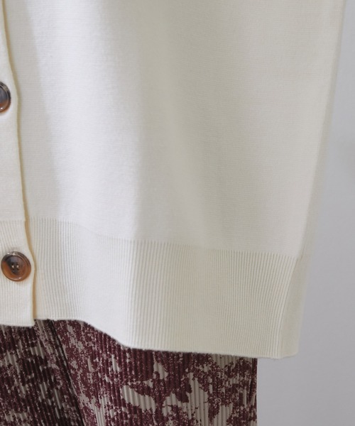 vis-`a-vis（ビサビ）の「【WEB限定】万能ミラノリブクルーネックざっくりカーディガン（カーディガン/ボレロ・レディース・ブラック/ピンク/キナリ/ベージュ系その他/ターコイズブルー・FREE）」の19枚目の写真