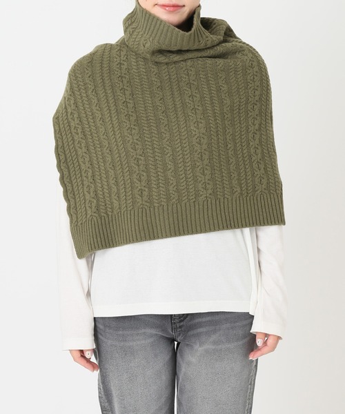 JOURNAL STANDARD(ジャーナルスタンダード)の「ウォッシャブルウールケーブルネックウォーマー◆(ネックウォーマー/スヌード・レディース・グレー/ブラウン/ナチュラル/カーキ・FREE)」の13枚目の写真