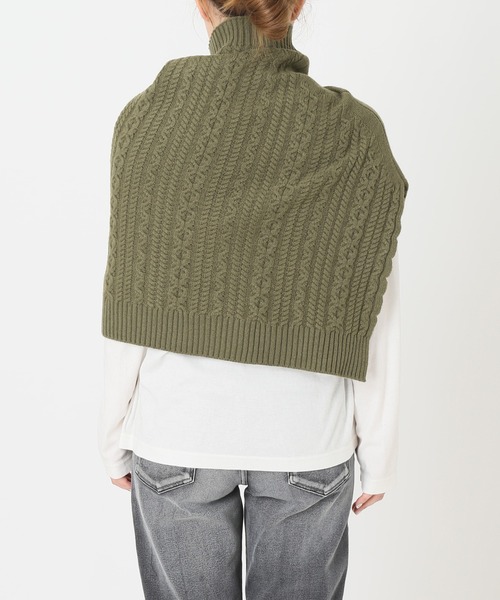 JOURNAL STANDARD(ジャーナルスタンダード)の「ウォッシャブルウールケーブルネックウォーマー◆(ネックウォーマー/スヌード・レディース・グレー/ブラウン/ナチュラル/カーキ・FREE)」の17枚目の写真