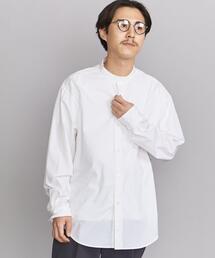 BEAUTY&YOUTH UNITED ARROWS | BY TANGO ブロード バンドカラー フォルムテーパード シャツ(シャツ/ブラウス)