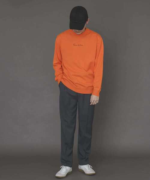 SENSE OF PLACE by URBAN RESEARCH（センスオブプレイスバイアーバンリサーチ）の「シシュウストレッチクルーネックセーター（ニット/セーター・メンズ・グリーン/オレンジ/ブラック/ブラウン/ブルー/ホワイト系その他/アイボリー・MEDIUM/LARGE）」の12枚目の写真