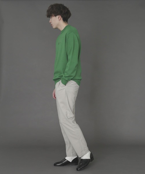 SENSE OF PLACE by URBAN RESEARCH（センスオブプレイスバイアーバンリサーチ）の「シシュウストレッチクルーネックセーター（ニット/セーター・メンズ・グリーン/オレンジ/ブラック/ブラウン/ブルー/ホワイト系その他/アイボリー・MEDIUM/LARGE）」の17枚目の写真