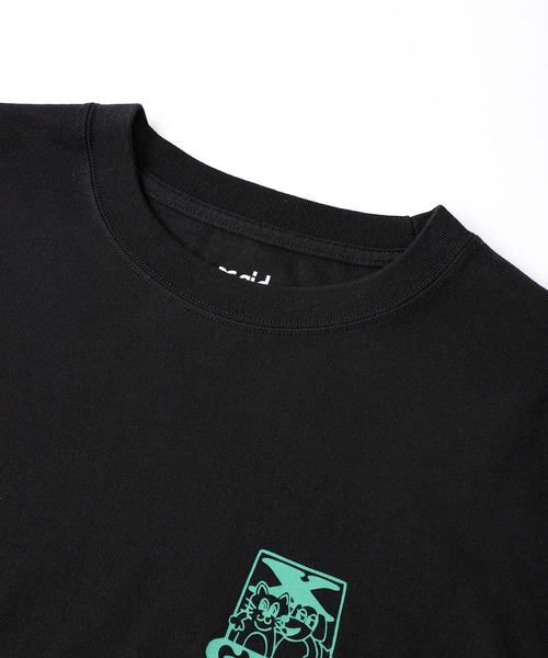 X-girl(エックスガール)の「CAT & DOG L/S TEE(Tシャツ/カットソー・レディース・ブラウン/ホワイト/ブラック・S/XL/L/M)」の7枚目の写真