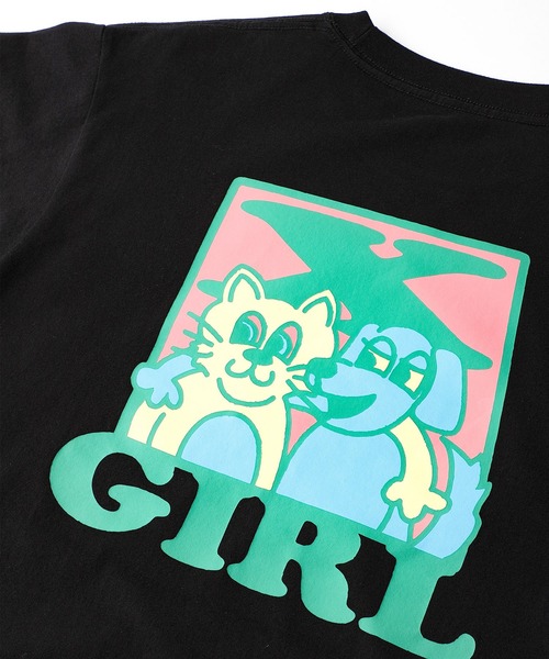 X-girl(エックスガール)の「CAT & DOG L/S TEE(Tシャツ/カットソー・レディース・ブラウン/ホワイト/ブラック・S/XL/L/M)」の12枚目の写真