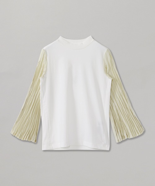 TOGA PULLA（トーガ　プルラ）の「TOGA PULLA Polyester taffeta jersey L/S TP12-JK281（シャツ/ブラウス・レディース・ブラック/オフホワイト/ネイビー・36）」の2枚目の写真