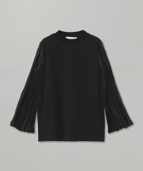 TOGA PULLA（トーガ　プルラ）の「TOGA PULLA Polyester taffeta jersey L/S TP12-JK281（シャツ/ブラウス・レディース・ブラック/オフホワイト/ネイビー・36）」の5枚目の写真