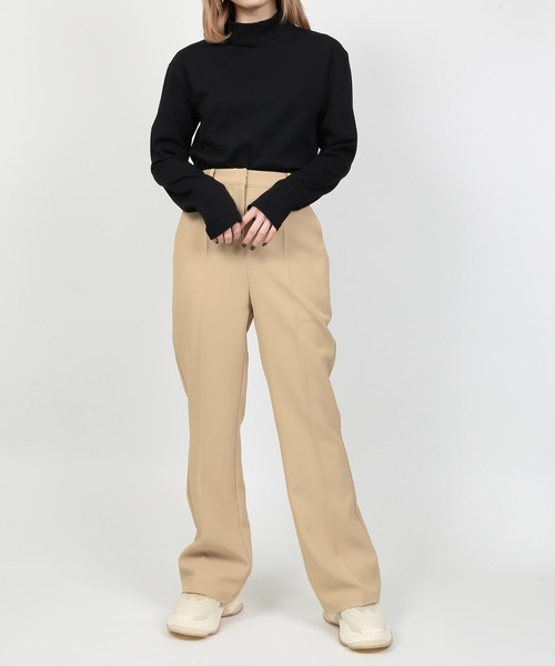 PUNYUS（プニュズ）の「ハイネックロンＴ（Tシャツ/カットソー・レディース・ブラック/ホワイト・1/4/3/2）」の3枚目の写真