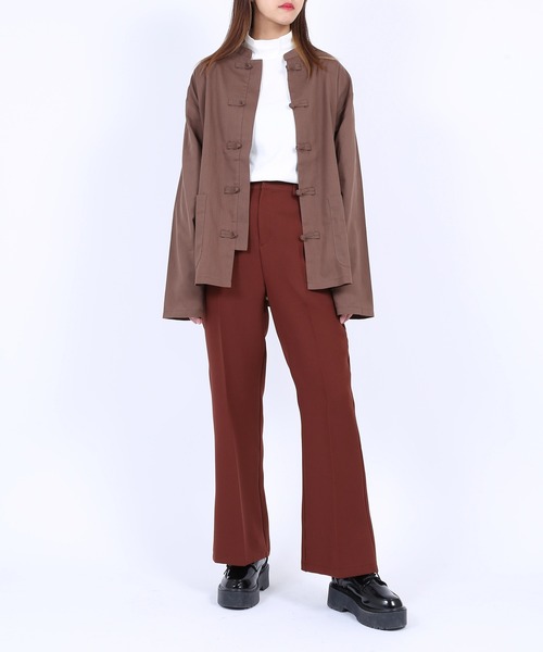 PUNYUS（プニュズ）の「ハイネックロンＴ（Tシャツ/カットソー・レディース・ブラック/ホワイト・1/4/3/2）」の13枚目の写真