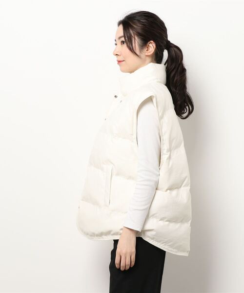 aimoha（アイモハ）の「エコダウンベスト（ダウンベスト・レディース・チョコ/ベージュ/グリーン/ブラック・FREE）」の7枚目の写真