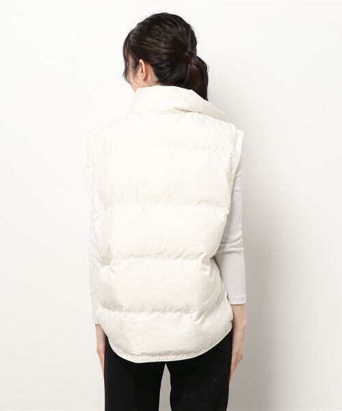 aimoha（アイモハ）の「エコダウンベスト（ダウンベスト・レディース・チョコ/ベージュ/グリーン/ブラック・FREE）」の6枚目の写真