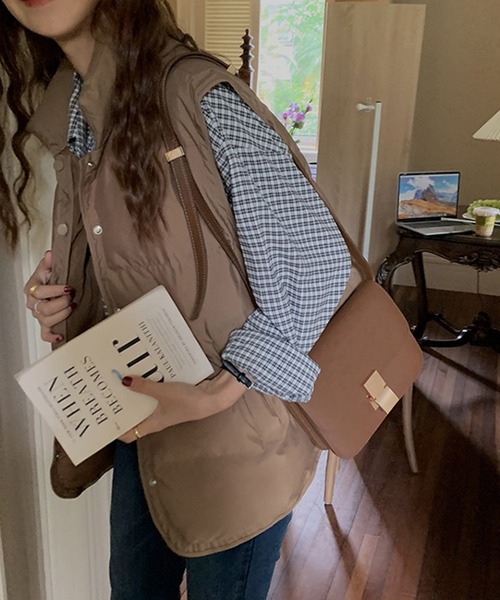 aimoha（アイモハ）の「エコダウンベスト（ダウンベスト・レディース・チョコ/ベージュ/グリーン/ブラック・FREE）」の12枚目の写真