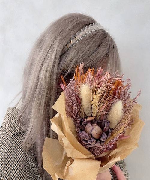 PairPair（ペアペア）の「アクリルツイストカチューシャ（カチューシャ・レディース・ベージュ/クリア・FREE）」の2枚目の写真