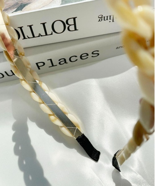 PairPair（ペアペア）の「アクリルツイストカチューシャ（カチューシャ・レディース・ベージュ/クリア・FREE）」の12枚目の写真