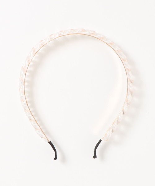 PairPair（ペアペア）の「アクリルツイストカチューシャ（カチューシャ・レディース・ベージュ/クリア・FREE）」の7枚目の写真