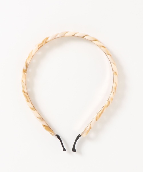 PairPair（ペアペア）の「アクリルツイストカチューシャ（カチューシャ・レディース・ベージュ/クリア・FREE）」の10枚目の写真