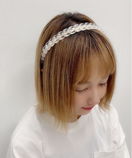 PairPair（ペアペア）の「アクリルツイストカチューシャ（カチューシャ・レディース・ベージュ/クリア・FREE）」の13枚目の写真