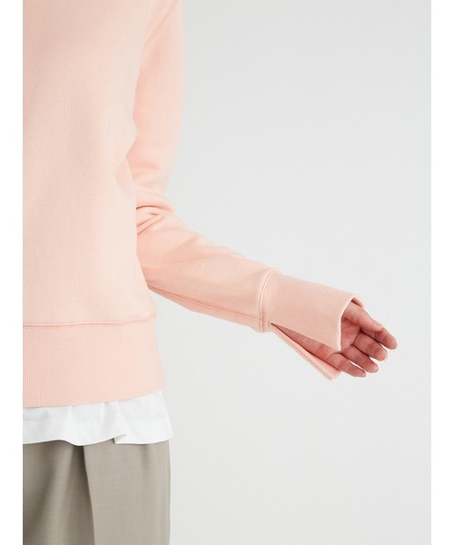 Mila Owen（ミラオーウェン）の「袖スリットトレーナー×カットドッキングトップス（スウェット・レディース・ベージュ/カーキ/グレー/ピンク・0/1）」の8枚目の写真