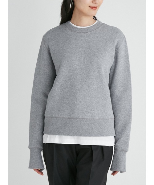 Mila Owen（ミラオーウェン）の「袖スリットトレーナー×カットドッキングトップス（スウェット・レディース・ベージュ/カーキ/グレー/ピンク・0/1）」の19枚目の写真