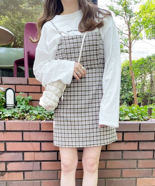 Heather(ヘザー)の「あいねねロゴユルTEE 257755(Tシャツ/カットソー・レディース・オフホワイト/ベージュ/チャコールグレー・FREE)」の10枚目の写真