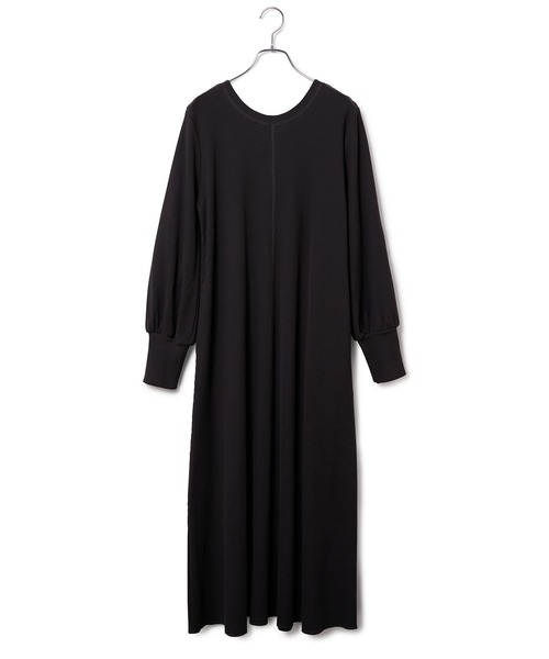 ADAM ET ROPE'（アダムエロペ）の「【SETアイテム】キーネックジレコンビリブドレス（ワンピース・レディース・ブラック/キナリ・FREE）」の11枚目の写真