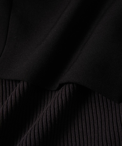ADAM ET ROPE'（アダムエロペ）の「【SETアイテム】キーネックジレコンビリブドレス（ワンピース・レディース・ブラック/キナリ・FREE）」の21枚目の写真